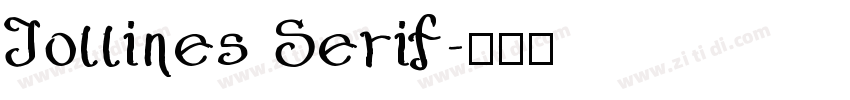 Jollines Serif字体转换